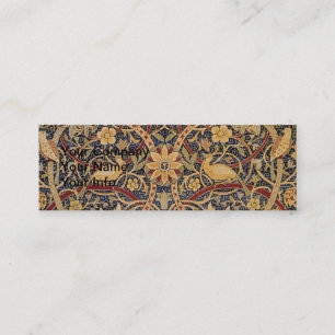 William Morris Bullerswood Faux Tapestry  Mini Business Card