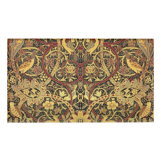 William Morris Bullerswood Faux Tapestry Name Tag (Front)