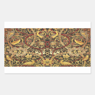 William Morris Bullerswood Faux Tapestry  Rectangular Sticker