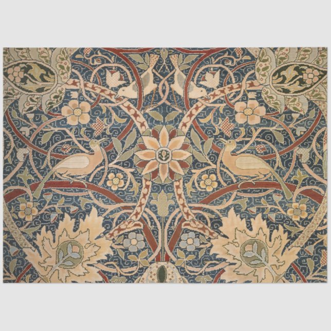 William Morris Bullerswood Faux Tapestry Tissue Paper (Front)