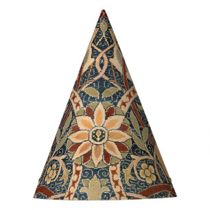 William Morris Bullerswood Vintage Bird Art Party Hat
