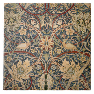 William Morris Bullerswood Vintage Bird Art Tile