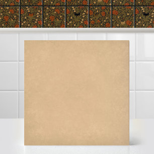 William Morris Cat Acanthus Leaf Beige Accent Tile