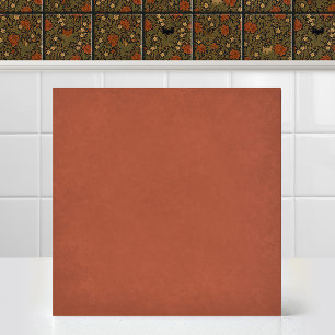 William Morris Cat Acanthus Leaf Clay Accent Tile
