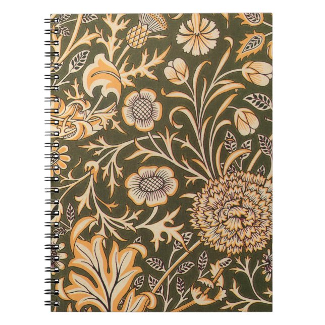 William Morris Cherwell Antique Floral Pattern Notebook (Front)