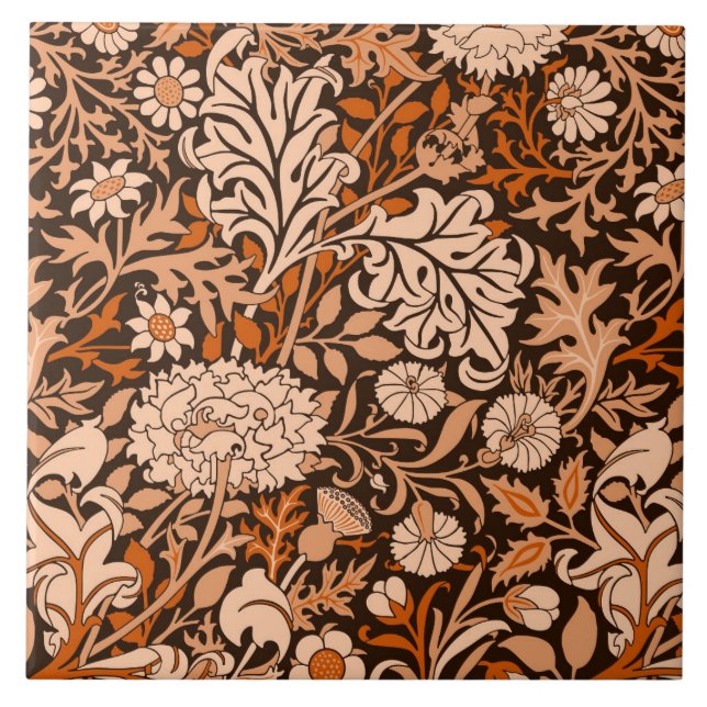 William Morris 'Cherwell' in Marmalade Tile (Front)