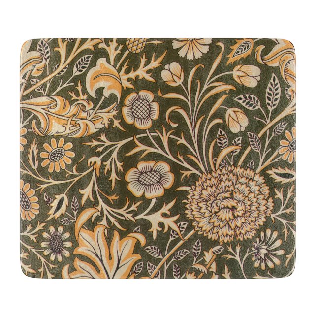 William Morris Cherwell Wallpaper Pattern Cutting Board (Front)