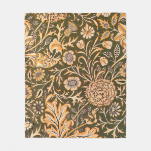 William Morris Cherwell Wallpaper Pattern Fleece Blanket