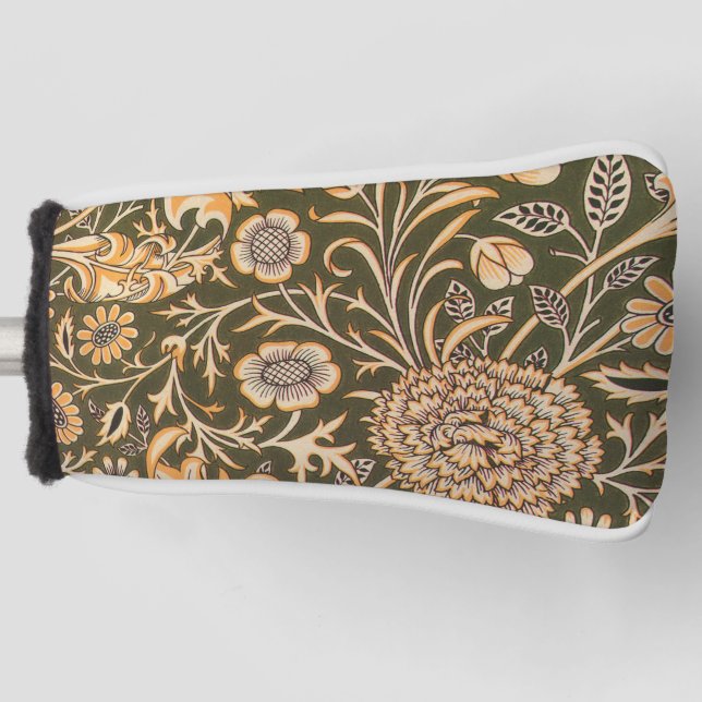 William Morris Cherwell Wallpaper Pattern Golf Head Cover (Front)