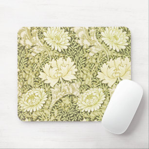 William Morris Chrysanthemum Floral Pattern Mouse Pad