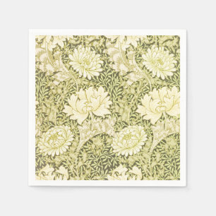 William Morris Chrysanthemum Floral Pattern Napkin