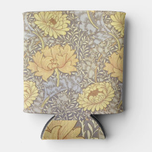 William Morris Chrysanthemum Mum Flowers Can Cooler