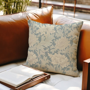 William Morris Chrysanthemum Pattern Cushion