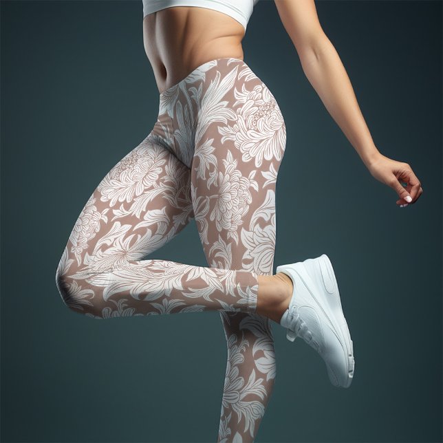 William Morris Chrysanthemum Pattern Leggings (Creator Uploaded)