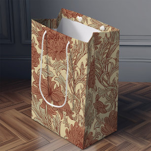 William Morris Chrysanthemum Pattern Medium Gift B Bag