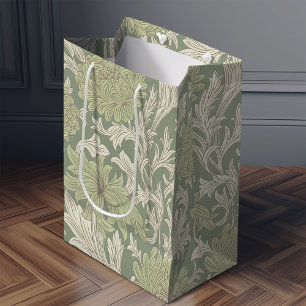 William Morris Chrysanthemum Pattern Medium Gift B Bag