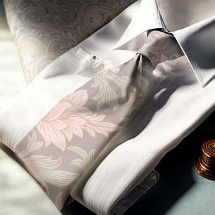 William Morris Chrysanthemum Pattern Neck Tie