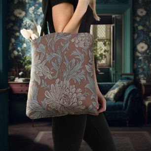 William Morris Chrysanthemum Pattern Tote Bag