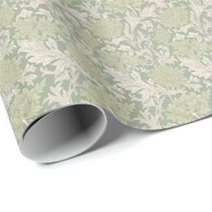 William Morris Chrysanthemum Pattern Wrapping Pape Paper