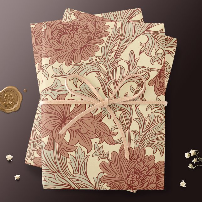 William Morris Chrysanthemum Pattern Wrapping Pape Paper Sheet (Creator Uploaded)