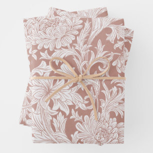 William Morris Chrysanthemum Pattern Wrapping Pape Paper Sheet