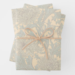 William Morris Chrysanthemum Pattern Wrapping Pape Paper Sheet