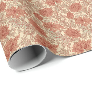 William Morris Chrysanthemum Pattern Wrapping Pape Wrapping Paper