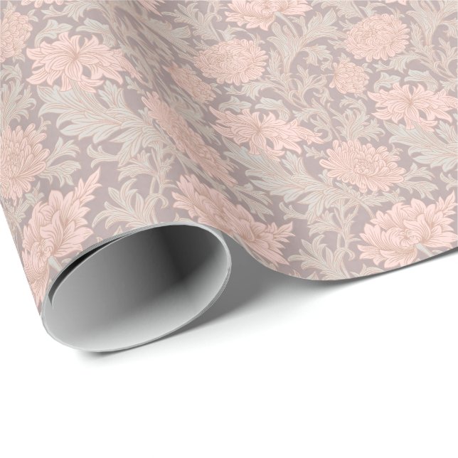 William Morris Chrysanthemum Pattern Wrapping Pape Wrapping Paper (Roll Corner)