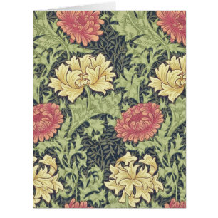 William Morris Chrysanthemum Vintage Floral Art