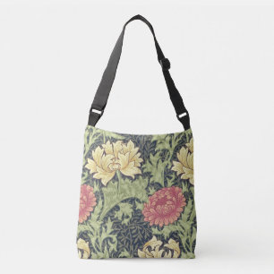 William Morris Chrysanthemum Vintage Floral Art Crossbody Bag
