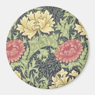 William Morris Chrysanthemum Vintage Floral Art Magnet