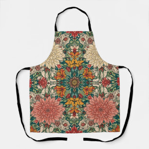 William Morris Chrysanthemums Floral Art Nouveau Apron