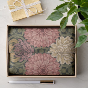  William Morris Chrysanthemums Floral Art Nouveau  Tissue Paper