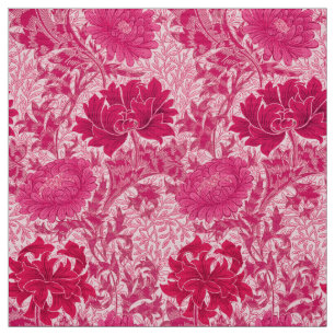 William Morris Chrysanthemums, Fuchsia Pink Fabric