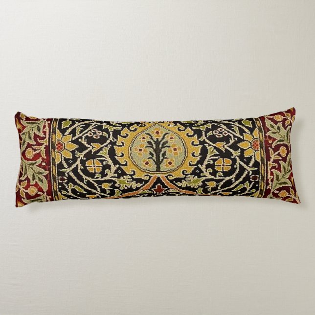 William Morris Classic Carpet Art Print Design Body Cushion (Back)