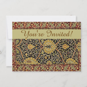 William Morris Classic Carpet Art Print Design Invitation