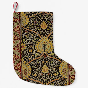 William Morris Classic Carpet Art Print Design Small Christmas Stocking
