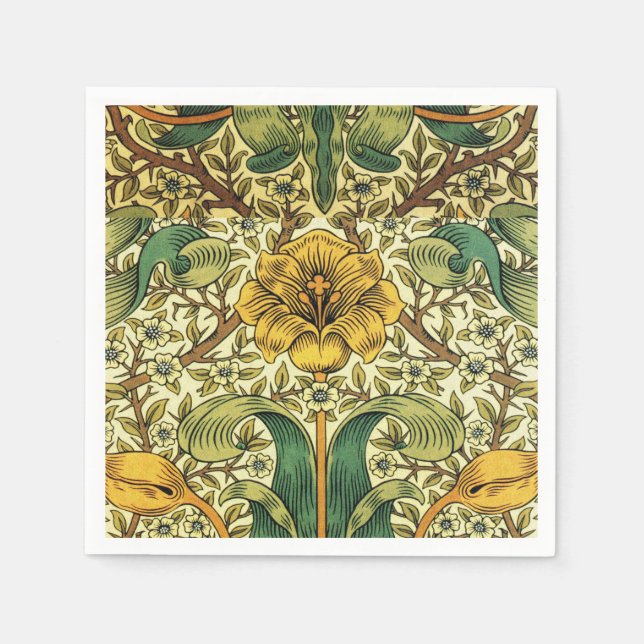 William Morris Classic Floral  Napkin (Front)