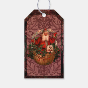 William * Morris Claus Gift Tags