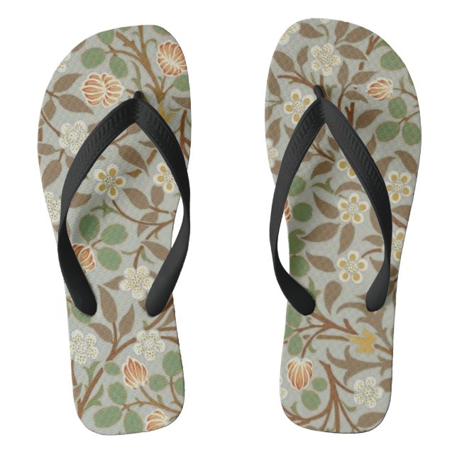 William Morris Clover Botanical Flower Jandals (Footbed)
