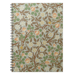 William Morris Clover Botanical Flower Notebook