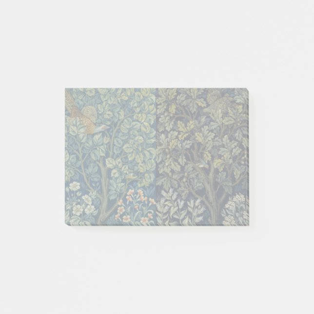 William Morris Cock Pheasant Woodland Bird Tree Post-it Notes (Front)