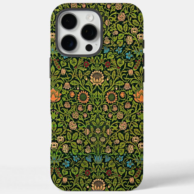 William Morris - Columbine, dark green, Case-Mate iPhone Case (Back)