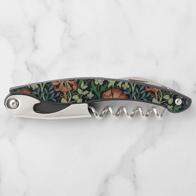 William Morris Compton Floral Art Nouveau Pattern Corkscrew (Front)