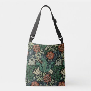 William Morris Compton Floral Art Nouveau Pattern Crossbody Bag