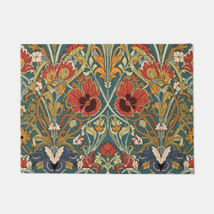 William Morris Compton Floral Art Nouveau Pattern Doormat