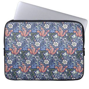 William Morris Compton Floral Art Nouveau Pattern Laptop Sleeve