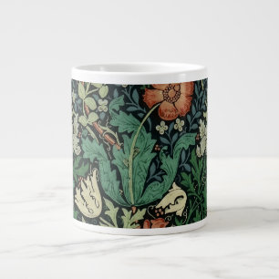 William Morris Compton Floral Art Nouveau Pattern Large Coffee Mug