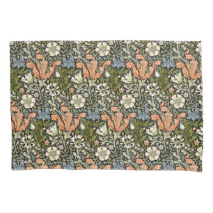 William Morris Compton Floral Art Nouveau Pattern Pillowcase