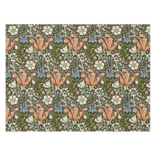 William Morris Compton Floral Art Nouveau Pattern Tablecloth